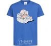 Kids T-shirt Anime art boy royal-blue фото