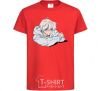 Kids T-shirt Anime art boy red фото