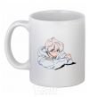 Ceramic mug Anime art boy White фото