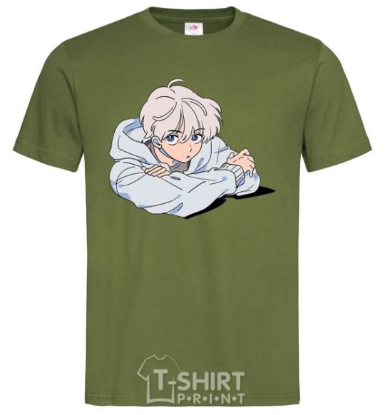 Men's T-Shirt Anime art boy millennial-khaki фото