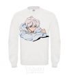 Sweatshirt Anime art boy White фото