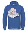 Men`s hoodie Anime art boy royal фото