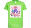 Kids T-shirt Anime girl art orchid-green фото