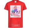 Kids T-shirt Anime girl art red фото