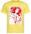 Men's T-Shirt Girl anime art red cornsilk фото