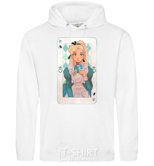 Men`s hoodie Sleeping Beauty anime White фото