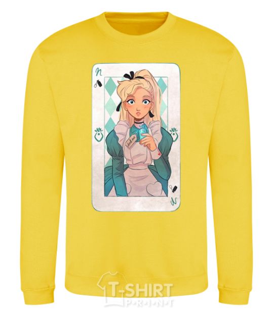 Sweatshirt Sleeping Beauty anime yellow фото