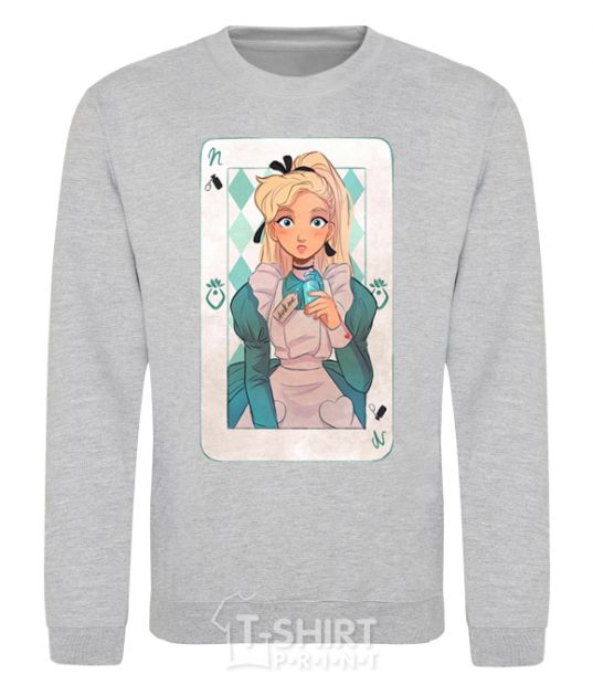 Sweatshirt Sleeping Beauty anime sport-grey фото