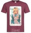 Men's T-Shirt Sleeping Beauty anime burgundy фото