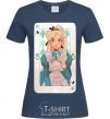 Women's T-shirt Sleeping Beauty anime navy-blue фото