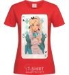 Women's T-shirt Sleeping Beauty anime red фото
