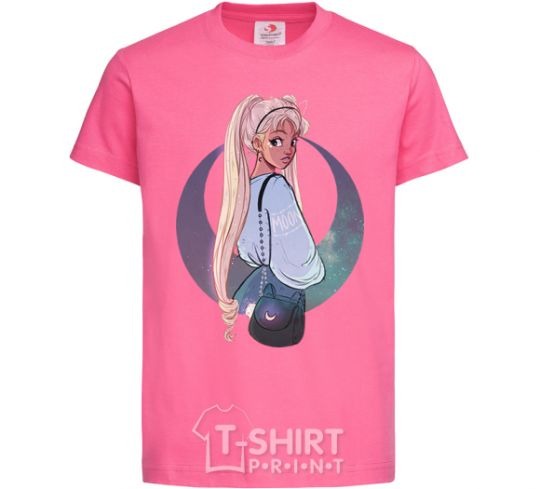 Kids T-shirt Sailor Moon drawing heliconia фото