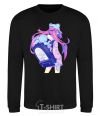 Sweatshirt Girl's anime back black фото