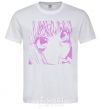 Men's T-Shirt The anime girl is pink White фото
