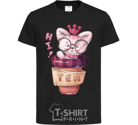 Kids T-shirt Hi tea black фото