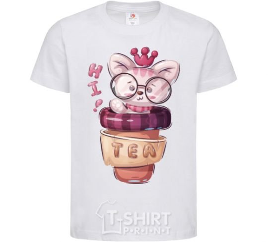 Kids T-shirt Hi tea White фото