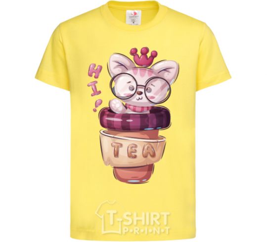 Kids T-shirt Hi tea cornsilk фото