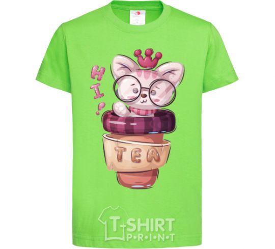 Kids T-shirt Hi tea orchid-green фото