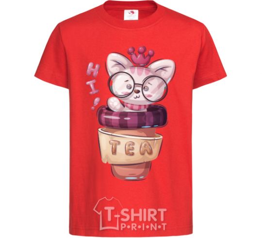 Kids T-shirt Hi tea red фото