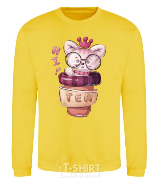 Sweatshirt Hi tea yellow фото