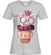 Women's T-shirt Hi tea grey фото