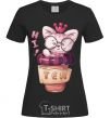 Women's T-shirt Hi tea black фото