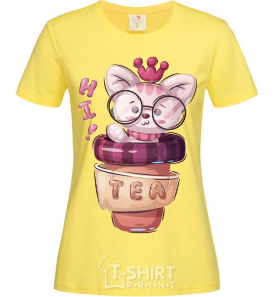 Women's T-shirt Hi tea cornsilk фото