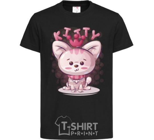 Kids T-shirt Kitty black фото