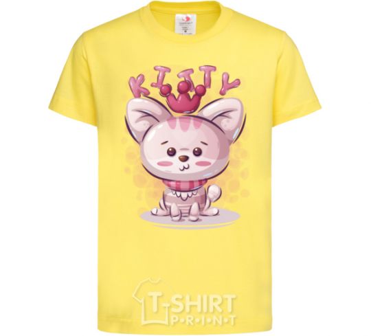 Kids T-shirt Kitty cornsilk фото