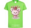 Kids T-shirt Kitty orchid-green фото