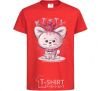 Kids T-shirt Kitty red фото