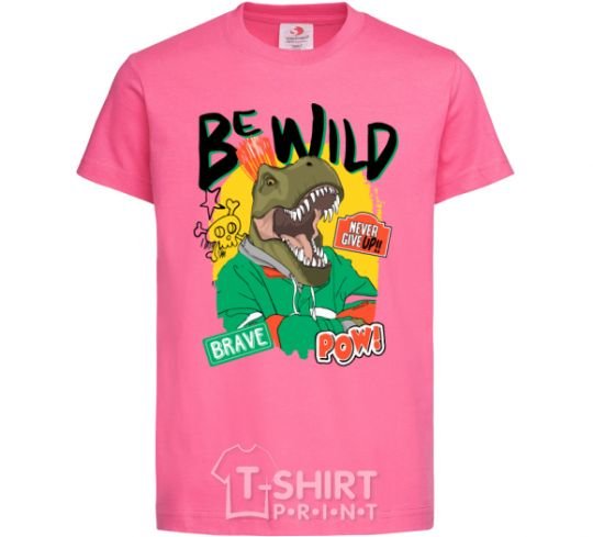 Kids T-shirt Be wild heliconia фото