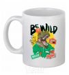 Ceramic mug Be wild White фото