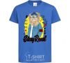 Kids T-shirt Lion Stay real royal-blue фото