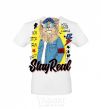 Men's T-Shirt Lion Stay real White фото