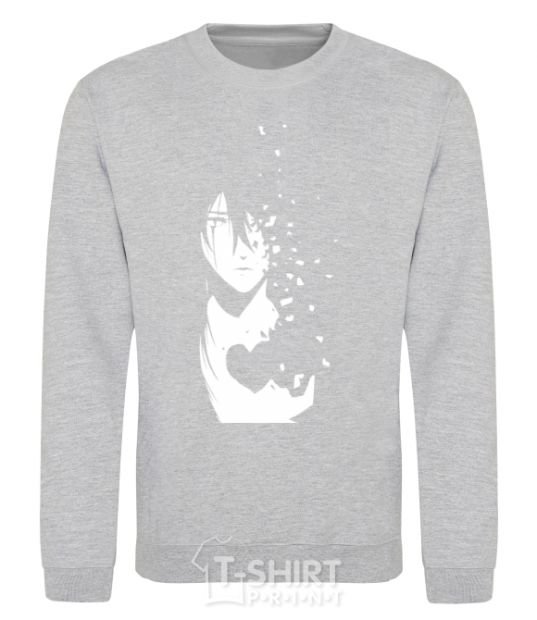 Sweatshirt Anime boy without heart sport-grey фото