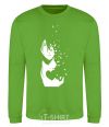 Sweatshirt Anime boy without heart orchid-green фото