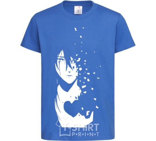 Kids T-shirt Anime boy without heart royal-blue фото