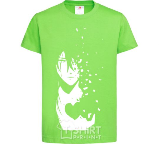 Kids T-shirt Anime boy without heart orchid-green фото