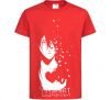 Kids T-shirt Anime boy without heart red фото