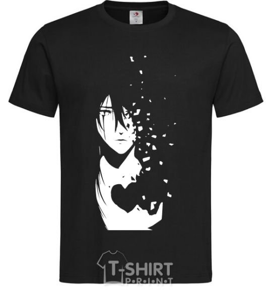 Men's T-Shirt Anime boy without heart black фото