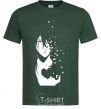 Men's T-Shirt Anime boy without heart bottle-green фото