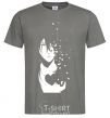 Men's T-Shirt Anime boy without heart dark-grey фото