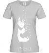 Women's T-shirt Anime boy without heart grey фото