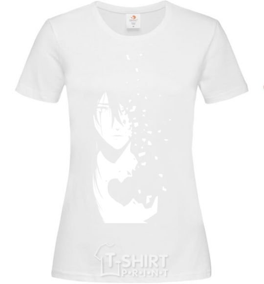 Women's T-shirt Anime boy without heart White фото