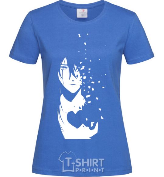 Women's T-shirt Anime boy without heart royal-blue фото