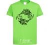 Kids T-shirt Fish pattern orchid-green фото