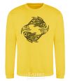 Sweatshirt Fish pattern yellow фото