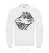 Sweatshirt Fish pattern White фото