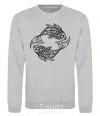 Sweatshirt Fish pattern sport-grey фото